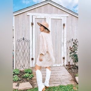 Bamboo Print Baby Doll Loose Fit Dress